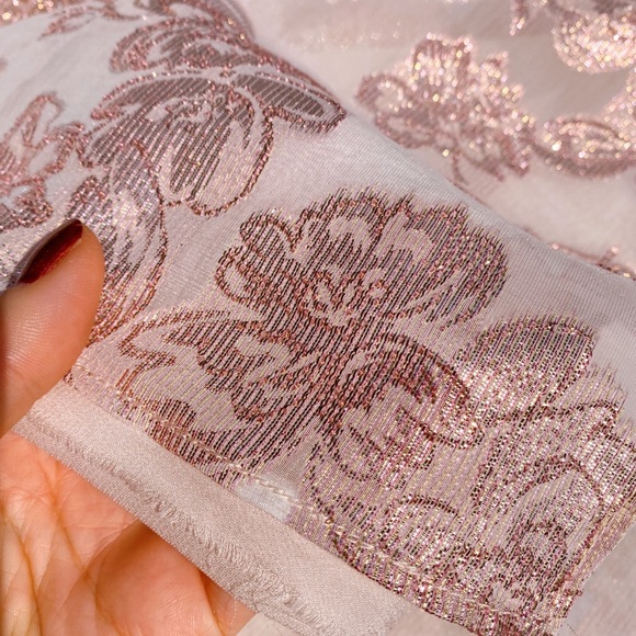 ✨ ZARA BLUSH ROSE GOLD FLORAL MAXI DRESS! - Picture 9 of 16